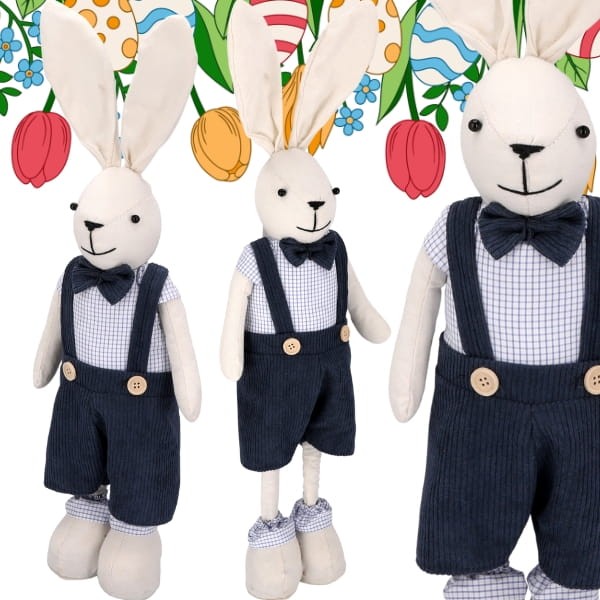 Zajączek figurka 40-60 cm zajączek wielkanocny ozdobna duży królik Wielkanoc  (1).jpg
