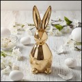 Złoty zając ceramiczny wielkanocny królik figurka ozdoba 26,5 cm (5).jpg
