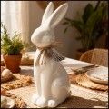 Biały zając ceramiczny wielkanocny królik figurka ozdoba 25 cm (3).jpg