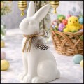 Biały zając ceramiczny wielkanocny królik figurka ozdoba 25 cm (6).jpg