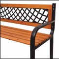 Ławka ogrodowa parkowa drewniana metalowa ławeczka 118x60cm do 180kg udźwigu (1).jpg