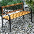 Ławka ogrodowa parkowa drewniana metalowa ławeczka 118x60cm do 180kg udźwigu (4).jpg