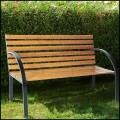 Ławka ogrodowa 122x60cm parkowa drewniana metalowa ławeczka udźwig do 180kg (1).jpg