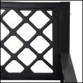 Czarna ławka ogrodowa 127x68cm parkowa metalowy stelaż do 180kg (8).jpg