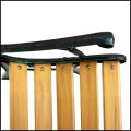 Czarna ozdobna ławka 126x53cm  ogrodowa parkowa metalowy stelaż do 180kg  (11).jpg