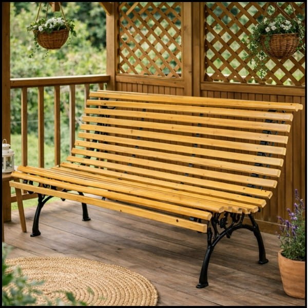 Duża ławka 150x43cm ogrodowa parkowa metalowy stelaż wysokie oparcie (10).jpg