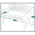 Ozdobna  ławka 130x60cm ogrodowa parkowa metalowy stelaż ozdobne oparcie (5).jpg