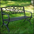 Ozdobna  ławka 130x60cm ogrodowa parkowa metalowy stelaż ozdobne oparcie (7).jpg