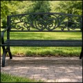 Ozdobna  ławka 130x60cm ogrodowa parkowa metalowy stelaż ozdobne oparcie (9).jpg