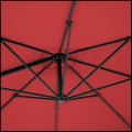 Bordowy parasol 250 x 250 cm  ogrodowy boczny na wysięgniku kwadratowy (5).jpg