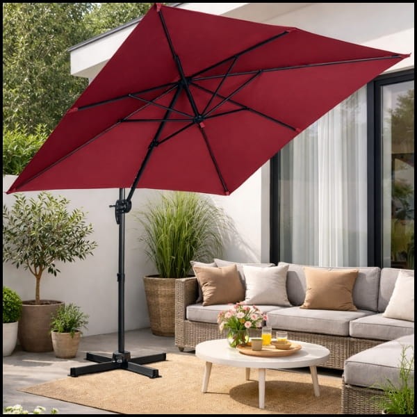 Bordowy parasol 250 x 250 cm  ogrodowy boczny na wysięgniku kwadratowy (10).jpg