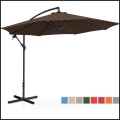 Brązowy parasol ogrodowy na wysięgniku okrągły uchylny śr. 300 cm 8 żerdzi (1).jpg