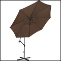 Brązowy parasol ogrodowy na wysięgniku okrągły uchylny śr. 300 cm 8 żerdzi (6).jpg
