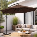 Brązowy parasol ogrodowy na wysięgniku okrągły uchylny śr. 300 cm 8 żerdzi (12).jpg