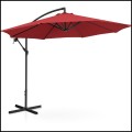 Bordowy parasol ogrodowy na wysięgniku okrągły uchylny śr. 300 cm 8 żerdzi  (1).jpg