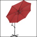 Bordowy parasol ogrodowy na wysięgniku okrągły uchylny śr. 300 cm 8 żerdzi  (5).jpg