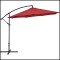 Bordowy parasol ogrodowy na wysięgniku okrągły uchylny śr. 300 cm 8 żerdzi  (8).jpg