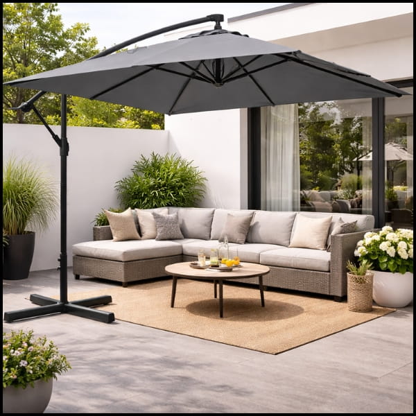 Szary parasol ogrodowy na wysięgniku kwadratowy 250x250cm stalowy 8 żerdzi (9).jpg