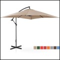 Kremowy parasol ogrodowy na wysięgniku kwadratowy 250x250cm stalowy 8 żerdzi  (1).jpg