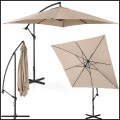 Kremowy parasol ogrodowy na wysięgniku kwadratowy 250x250cm stalowy 8 żerdzi  (8).jpg