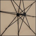 Szarobrązowy parasol ogrodowy na wysięgniku kwadratowy 250x250cm stalowy 8 żerdzi  (3).jpg
