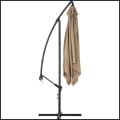 Szarobrązowy parasol ogrodowy na wysięgniku kwadratowy 250x250cm stalowy 8 żerdzi  (6).jpg