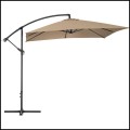 Szarobrązowy parasol ogrodowy na wysięgniku kwadratowy 250x250cm stalowy 8 żerdzi  (7).jpg