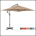 Szarobrązowy parasol ogrodowy na wysięgniku kwadratowy 250x250cm stalowy 8 żerdzi  (8).jpg