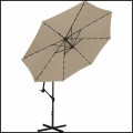 Podświetlany szarobrązowy parasol ogrodowy na wysięgniku okrągły led śr (2).jpg