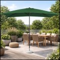 Zielony parasol 200x300 cm ogrodowy prostokątny z korbką, ochrona UV (10).jpg