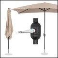 Kremowy parasol 200x300 cm ogrodowy prostokątny z korbką, ochrona UV  (7).jpg
