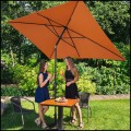 Pomarańczowy parasol 200x300 cm ogrodowy prostokątny z korbką, ochrona UV  (8).jpg