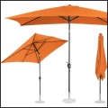 Pomarańczowy parasol 200x300 cm ogrodowy prostokątny z korbką, ochrona UV  (9).jpg