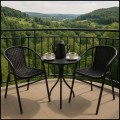 Krzesło ogrodowe balkonowe na balkon taras technorattan fotel BISTRO  (1).jpg