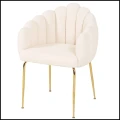 Białe krzesło tapicerowane FOGIA eleganckie glamour baranek Boucle Teddy FOGIA  (4).jpg