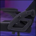 Czarno szary fotel gamingowy regulowany biurowy dla gracza obrotowy ARAGON (9).jpg