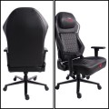 Czarny fotel gamingowy regulowany biurowy dla gracza obrotowy ARAGON (8).jpg