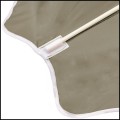 Beżowy parasol balkonowy, 200x130cm prostokątny,  łamany, ogrodowy,