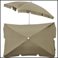 Beżowy parasol balkonowy, 200x130cm prostokątny,  łamany, ogrodowy,