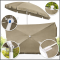 Beżowy parasol balkonowy, 200x130cm prostokątny,  łamany, ogrodowy,