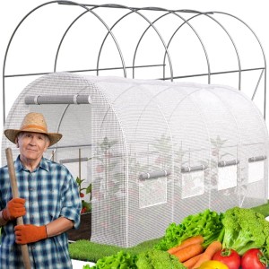 Biały tunel foliowy  2,5x4x2m rozkładana szklarnia wielosezonowa folia stelaż UV 