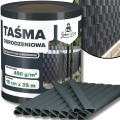 Antracytowa taśma ogrodzeniowa 19cmx35mb osłona na ogrodzenie panelowe  (2).jpg