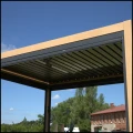 Pergola ogrodowa 3x4m aluminium 4 kurtyny elektryczne boczne oświetlenie LED (3).png