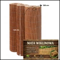 Mata wiklinowa 120x300 cm maty wiklinowe naturalna gęsta osłona 100x opaski .jpg