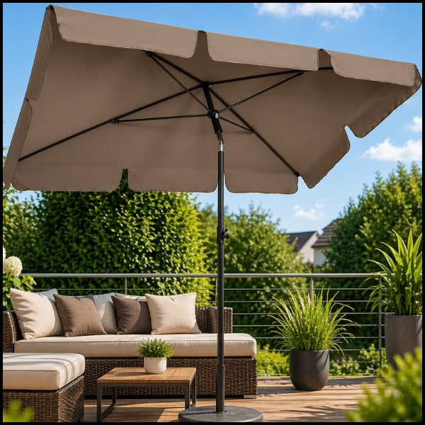 Beżowy parasol balkonowy 200x130cm prostokątny,  łamany, ogrodowy00.jpg.jpg