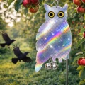 Zawieszana sowa stojąca efekt hologramu odstraszacz gołębi ptaków + dzwonek (4).jpg