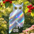 Zawieszana sowa stojąca efekt hologramu odstraszacz gołębi ptaków + dzwonek (6).jpg