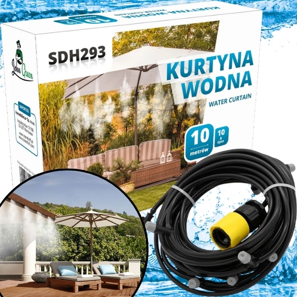 Kurtyna wodna 32 el. 10 m 10 dysz mgiełka zraszacz do nawadniania roślin  klimatyzacja (1).jpg