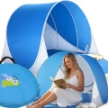 Niebieski namiot plażowy samorozkładający pop-up parawan zamykany + pokrowiec (7).jpg
