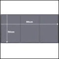 Mata chłodząca 90x50 cm dla psa, kota i innych zwierząt legowisko żelowe, szare, premium  (2).jpg